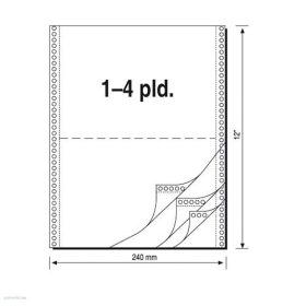 Leporelló 240 mm x 6"/2 pld/900 ív Q-Connect