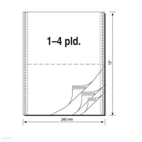 Leporelló 240 mm x 6"/4 pld/450 ív Q-Connect