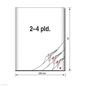   Leporelló 240 mm x 12"/4 pld/450 ív lapsorszámozott Q-Connect