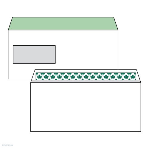 Boríték LC6/5 szilikonos bal ablakos 35 x 90 mm ablakméret