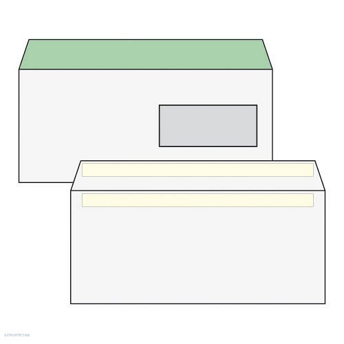 Boríték LA/4 öntapadós jobb ablakos 35 x 90 mm környezetbarát