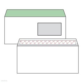   Boríték LA/4 szilikonos jobb ablakos 45 x 90 mm bélésnyomott