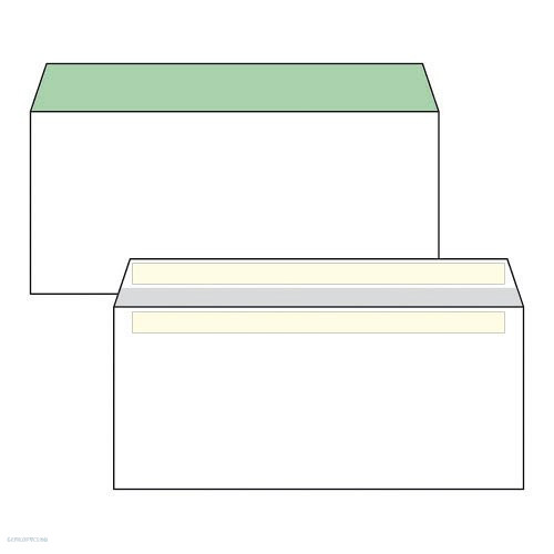 Boríték LA/4 öntapadós bélésnyomott