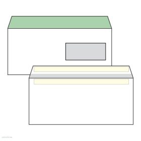  Boríték LA/4 öntapadós jobb ablakos 35 x 90 mm bélésnyomott