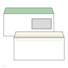   Boríték LA/4 öntapadós jobb ablakos 45 x 90 mm bélésnyomott