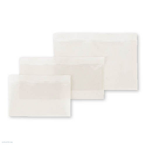 Csomagkísérő tasak öntapadós, újrahasznosított LD 240x115+20mm, nyomatlan