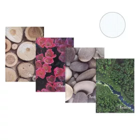 Beíró, A/4, 96 lap, Office Products MIX NATURE, kockás