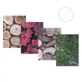 Beíró, A/5, 96 lap, Office Products MIX NATURE, vonalas