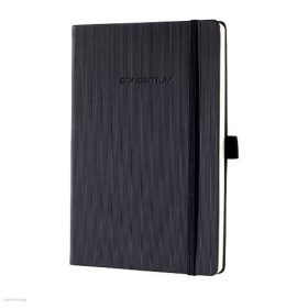   Beíró A5 194 oldalas, kemény fedeles, vonalas fekete „CONCEPTUM” CO122