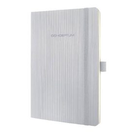   Beíró A/4 194 oldalas, puha fedeles, kockás„CONCEPTUM” CO310 szürke