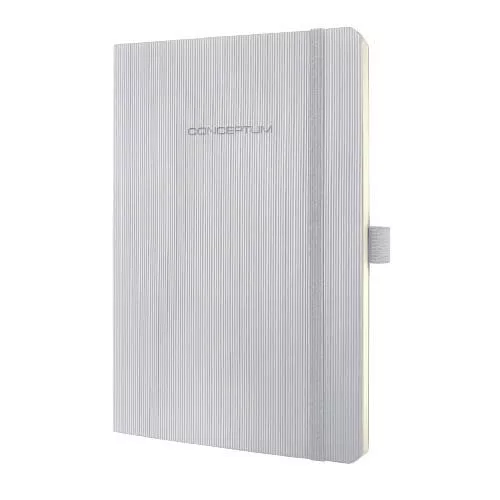 Beíró A/4 194 oldalas, puha fedeles,  vonalas„CONCEPTUM” CO311 szürke