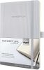 Beíró A/5 194 oldalas, puha fedeles, kockás „CONCEPTUM” CO320 szürke