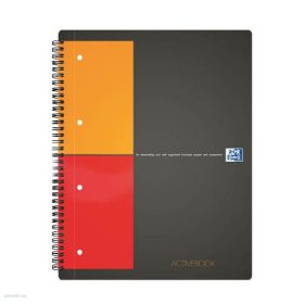 Spirálfüzet Oxford Activebook, A/4, kockás, 80 lap