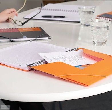 Spirálfüzet Oxford Meetingbook, A/4, kockás, 80 lap