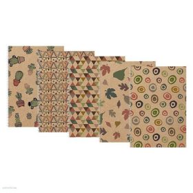   Spirálfüzet PD ECO Nature, A/4, kockás/vonalas/sima, 160 lap, 54/54/52