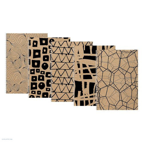 Spirálfüzet PD ECO Woodland, A/4, kockás/vonalas/sima, 160 lap, 54/54/52