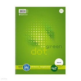   Spirálfüzet Ursus Green Collegeblock, A/4, ponthálós, 80 lap