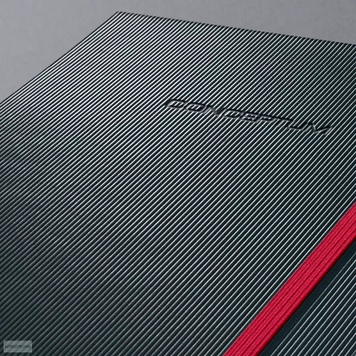 Beíró A/5 97lap,194 oldalas, kockás, fekete-piros Conceptum CO662