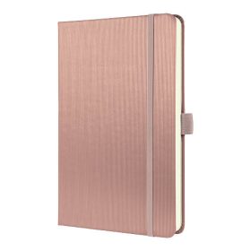   Beíró A/5, 194 lap, Sigel Conceptum, keményfedeles, kockás, rózsaszín
