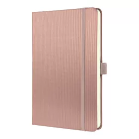   Beíró A/5, 194 lap, Sigel Conceptum, keményfedeles, vonalas, rózsaszín