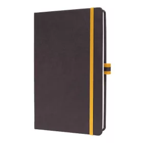   Beíró A/5, 176 lap, Sigel Linespace, keményfedeles, kockás, sötétszürke