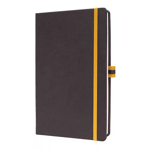 Beíró A/5, 176 lap, Sigel Linespace, keményfedeles, kockás, sötétszürke