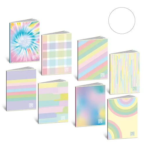 Füzet A/5 42lap BLASETTI One Color Pastelplus, sima
