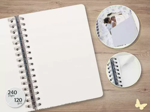 Spirálfüzet A/5, 120 lap, Sigel Jolie, sima, zöld