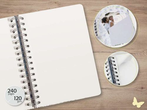 Spirálfüzet A/5, 120 lap, Sigel Jolie, sima, türkiz