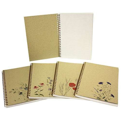 Spirálfüzet A/5, kockás, 80 lapos, fűpapírból, Donau