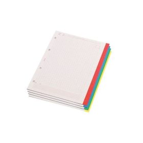   Gyűrűskönyv betét A5 kockás 60lap (15 lap/szín) Panta Plast