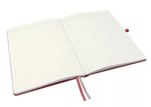 Beíró Leitz Complete, A/4, 80 lap, vonalas, piros