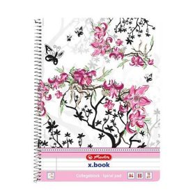  Spirálfüzet Herlitz Ladylike, A/4, vonalas, 80 lap, perforált