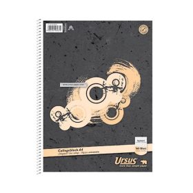 Spirálfüzet A/4, kockás, 160 lap, Kollegblock Ursus Basic