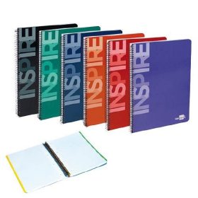   Spirálfüzet Liderpapel, A/5, kockás, 160 lap, vegyes színek, 60g, 32892