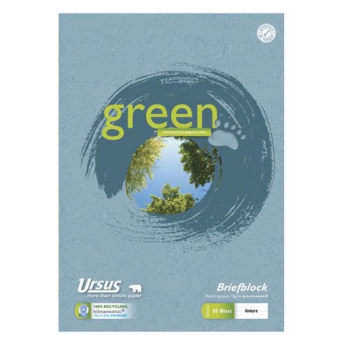 Mappabetét A4 50 lap kockás Ursus Green Pure Impact