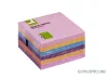 Öntapadós jegyzettömb 76x76 mm rainbow ultra 6x80 lap Q-Connect KF02515