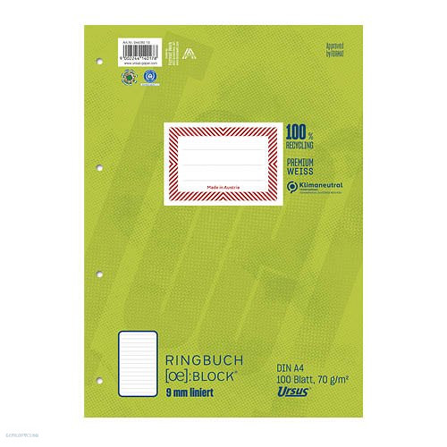 Gyűrűskönyv betét A4 100 lap vonalas