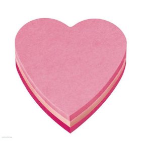 Post-it öntapadós jegyzettömb, 2007H 225 lap szív forma