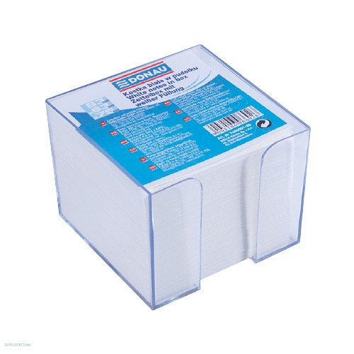 Kockatömb műanyag dobozban fehér nem ragasztott 92 x 92 mm