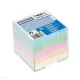 Kockatömb műanyag dobozban színes, nem ragasztott 83 x 83 x 75 mm