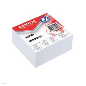 Kockatömb 85 x 85 mm, DOX fehér ragasztott