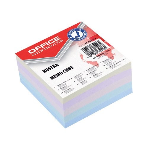 Kockatömb 85 x 85 mm, DOX ragasztott pasztell színek