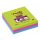 Post-it Super Sticky öntapadós jegyzettömb, szivárványcsomag 100 × 100 mm, 675-3SSMX-EU, 70 lap/3 tömb, vonalazott, ultra színek