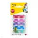 Post-it Mintás keskeny jelölőcimke csomag 12x43 mm, 684-CAN5-EU, 5x20 mintás címke, skótkockás