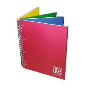   Spirálfüzet Blasetti One Color, A/4, vonalas, 4 x 30 + 4 lap, perforált, lyukasztott, 4in1, PP, 6429