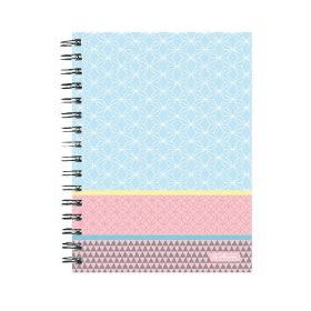 Spirálfüzet A5 100 lap kockás Graphic Pastel Blue