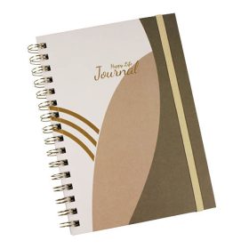   Spirálfüzet A/5 100 lap karton borító DONAU Happy Life vonalas