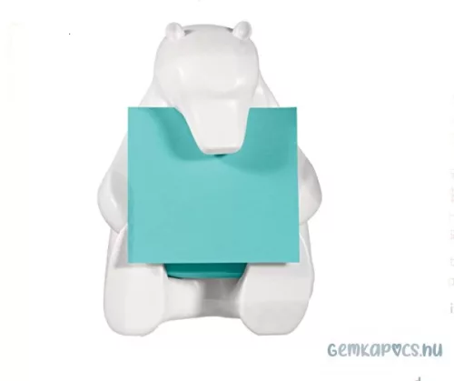 Post-it BEAR-330 Maci alakú Z-adagoló Post-it Z-jegyzettömb adagoló 76x76 mm címkéhez