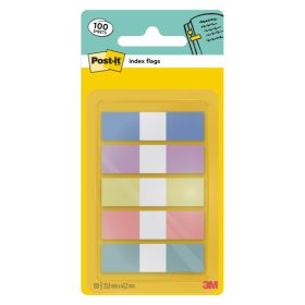   Post-it Index 683-5 Pastel oldaljelölő, 11,9 x 43,2 mm, 5 x 20 lap, 5 áttetsző pasztell szín